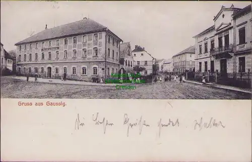 156319 AK Gaussig 1908 Gasthof zu Gaussig