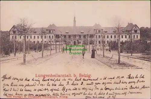 156269 AK Lungenheilanstalt bei Belzig 1900