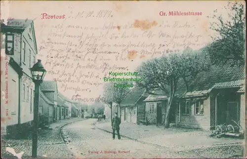 156261 AK Nortorf 1899 Große Mühlenstrasse