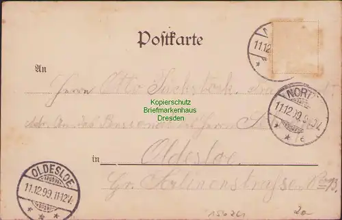 156261 AK Nortorf 1899 Große Mühlenstrasse