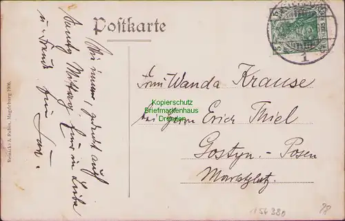 156380 AK Insterburg Ostpreußen 1907 Markt Seifenfabrik