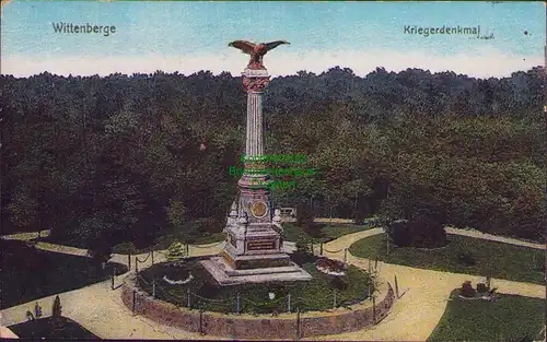 156376 AK Wittenberge bez. Potsdam 1917 Kriegerdenkmal