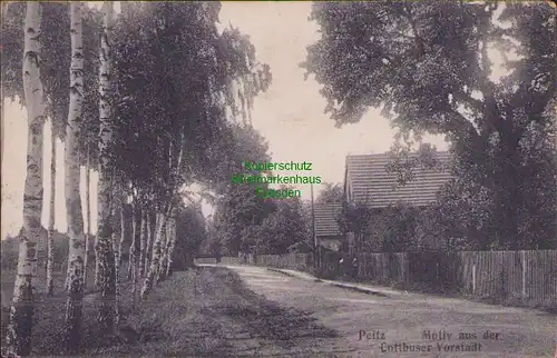 156334 AK Peitz 1926 Motiv aus der Cottbuser Vorstadt