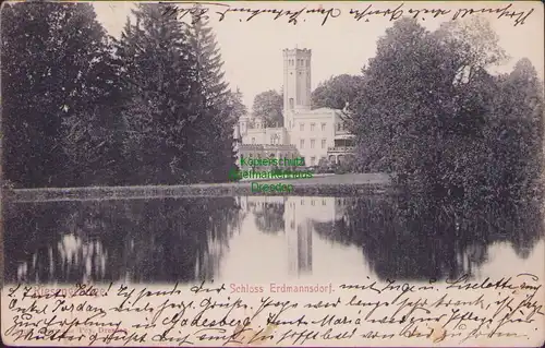 152943 AK Schloss Erdmannsdorf Riesengebirge 1909 Zillerthal