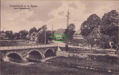 152889 AK Taubenheim Spree Neue Spreebrücke 1928