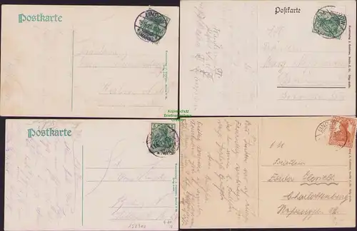 152902 4 AK Lindow Mark 1912 Uferpromenade Neue Anlagen am Wutzsee 1917 1913