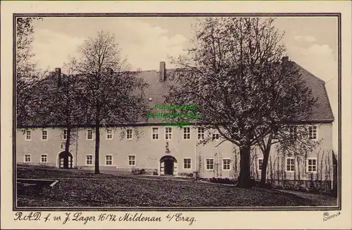 156064 AK Mildenau Erzg. um 1935 R.A.D. f. w. J. Lager Heimatschutz Rittergut