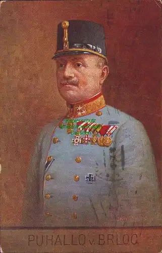 152877 AK Michael Puhalo von Brlog kroatischer Offizier Österr. Armee 1916