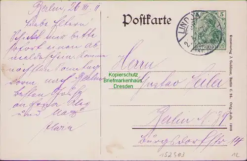 152903 AK Lindow Mark 1911 Blick auf den Wutzsee Verlag Goldiner Berlin 1908