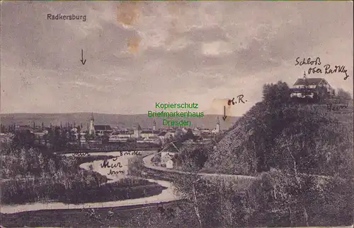 152871 AK Radkersburg Österreich Steiermark 1916 Zensur