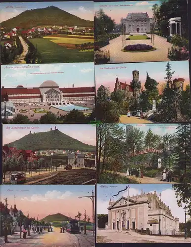 152644 7 AK Landeskrone b. Görlitz Ausstellung 1905 Stadthalle Restaurant Körner