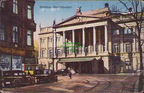 152679 AK Breslau Stadttheater Berliner Morgenpost 1929