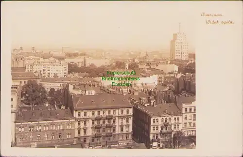 152811 AK Warschau Warszawa um 1940 Fotokarte Panorama