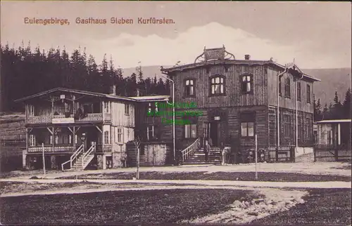 152832 AK Eulengebirge 1922 Gasthaus Sieben Kurfürsten