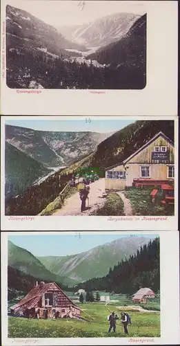 152819 3 AK Riesengebirge Riesengrund um 1900 Bergschmiede