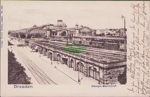 152740 AK Dresden Hauptbahnhof 1903