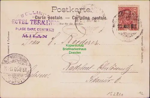 152821 AK Gottardbahn Göschenen Reusstal Uri Schweiz 1903 Tal mit Fluss