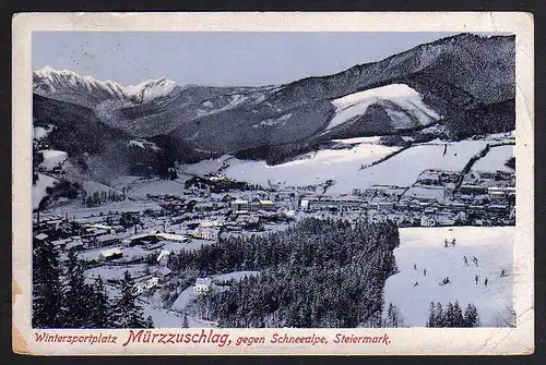 68868 AK Mürzzuschlag Schneealpe Wintersportplatz 1914