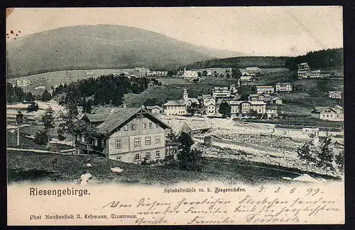69386 AK Riesengebirge Spindelmühle Ziegenrücken 1899