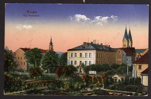 68307 AK Weiden Kgl. Realschule 1917
