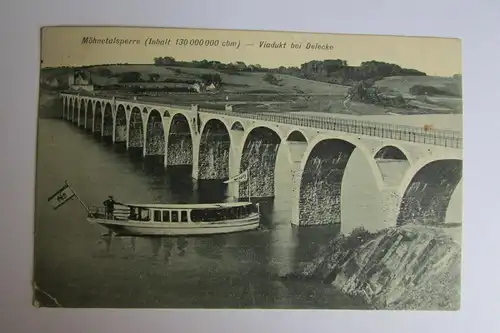 67509 AK Möhnetalsperre 1916 Viadukt bei Delecke