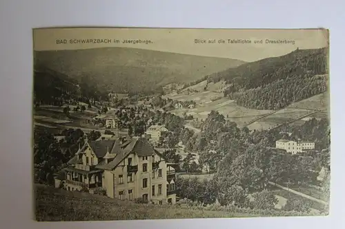 67508 AK Bad Schwarzbach Schlesien Isergebirge 1919 Tafelfichte Dresslerberg