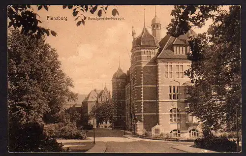 64876 AK Flensburg Kunstgewerbe Museum 1912