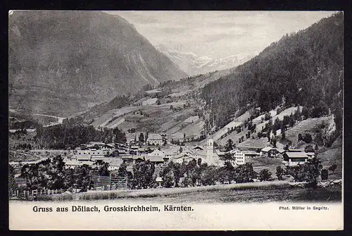 63583 AK Döllach Grosskirchheim Kärnten 1908 Bund der Deutschen in Böhmen