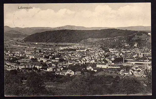 63538 AK Lörrach 1912 Panorama