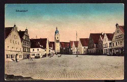 63224 AK Schwandorf Bayern 1919 Marktplatz