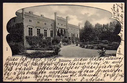 63089 AK Büssow Schloss 1907 Pommern