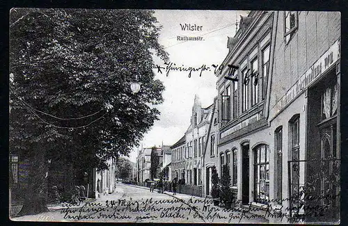 63311 AK Wilster 1912 Rathausstraße Lederhandlung
