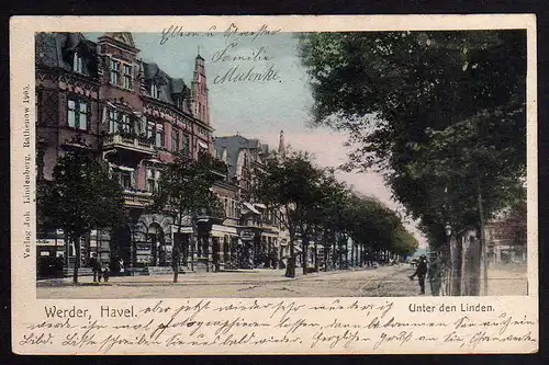 63333 AK Werder Havel 1907 Unter den Linden
