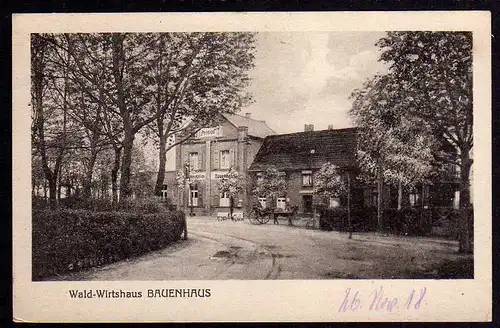 63391 AK Düsseldorf Rath 1918 Bauenhaus Wald Wirtshaus Gaststätte