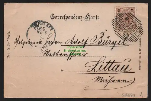 52671 AK Gutenstein Niederösterreich Vorderbruck 1899 von der Gärberwand aus