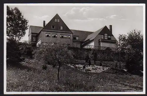 51357 AK Löwenhain über Heidenau 1938 Landheim Fotokarte Landpoststempel