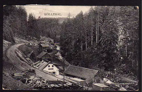 51443 AK Höllenthal 1912 Pöggstall Niederösterreich