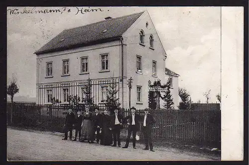 51351 AK Pulsnitz 1913 Winckelmann´s Heim Glückwunsch den … Vermählten