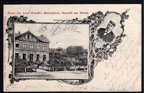 51386 AK Neustift am Walde Wien 1906 Weinschank Restaurant