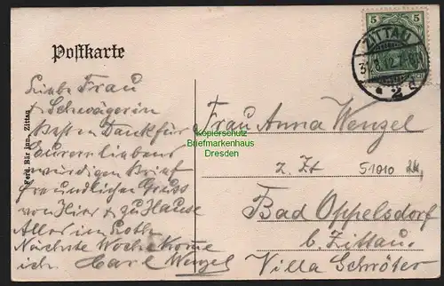 51010 AK Zittau 1912 Innere Ansichten aus dem Klosterstübl