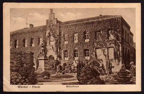 50725 AK Werder Havel schule Schulhaus 1932