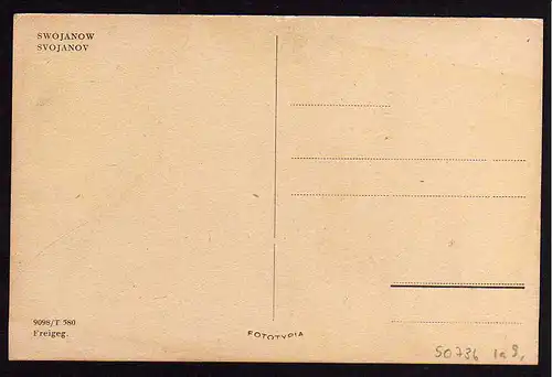 50736 AK Svojanov Swojanow um 1935