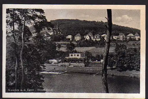 50781 AK Kaaden a. d. Eger Strandbad Kadan um 1930