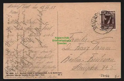 50164 AK Deutsch Matrei am Brenner Tirol 1925