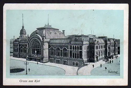 50287 AK Kiel Bahnhof um 1910