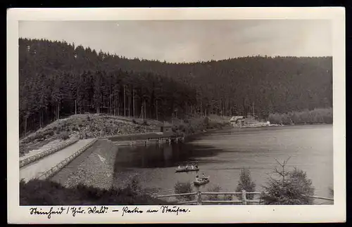 50401 AK Steinheid Stausee Staudamm Staumauer um 1940