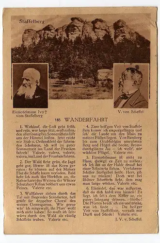 50195 AK Staffelberg Bruder Valentin Einsiedler Scheffel 1925