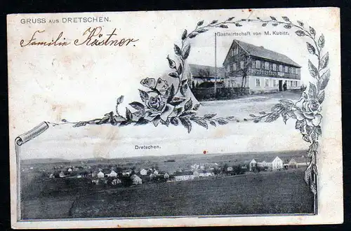 43782 AK Dretschen Drjecin Gastwirtschaft Kubitz 1907