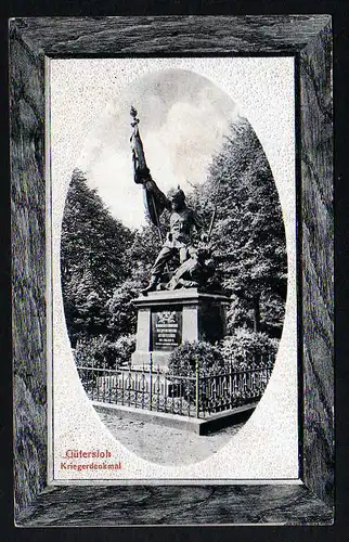 43841 AK Gütersloh Kriegerdenkmal 1910