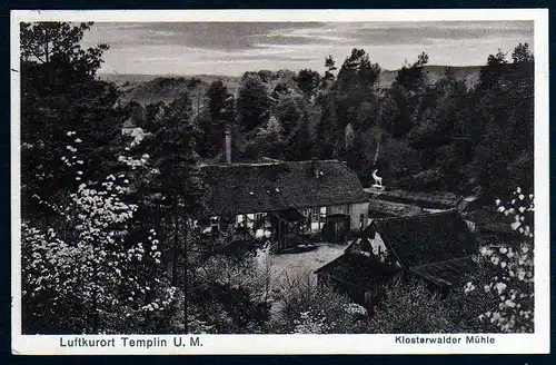 43973 AK Templin U.M. 1936 Klosterwalder Mühle